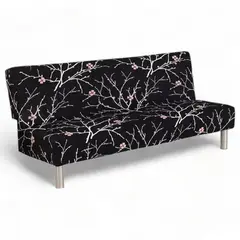 GENERICO - Funda Cubre Futon Elasticada Tela Lisa Estampado