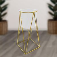 Maceta Macetero Pedestal Decorativo Blanco