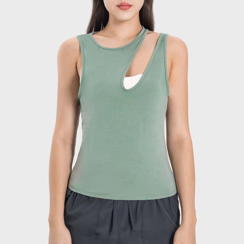GSON - Chaleco deportivo femenino de yoga Negro.-