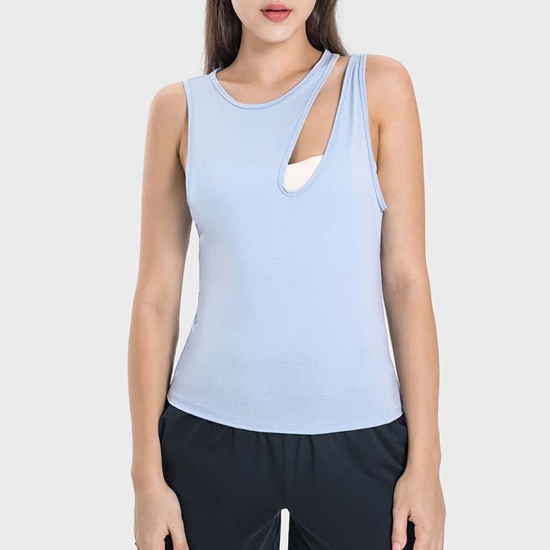 GSON - Chaleco deportivo femenino de yoga Negro.-