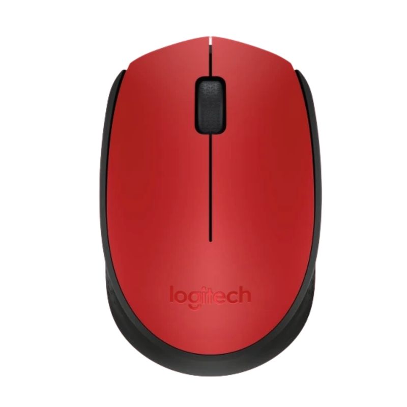 LOGITECH - Mouse inalámbrico Logitech M170 rojo