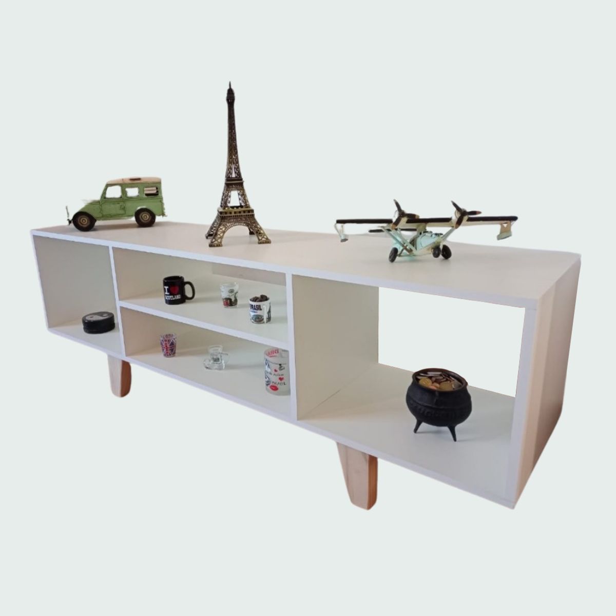 GENERICO - Rack TV KAIRO hasta 65'' (Armado) 150 ancho 37 fondo 55 alto. Blanco