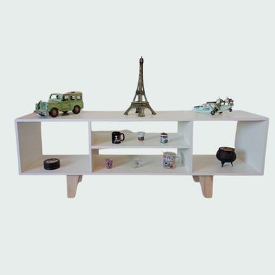 Imagen 2 del producto Rack TV KAIRO hasta 65'' (Armado) 150 ancho 37 fondo 55 alto. Blanco