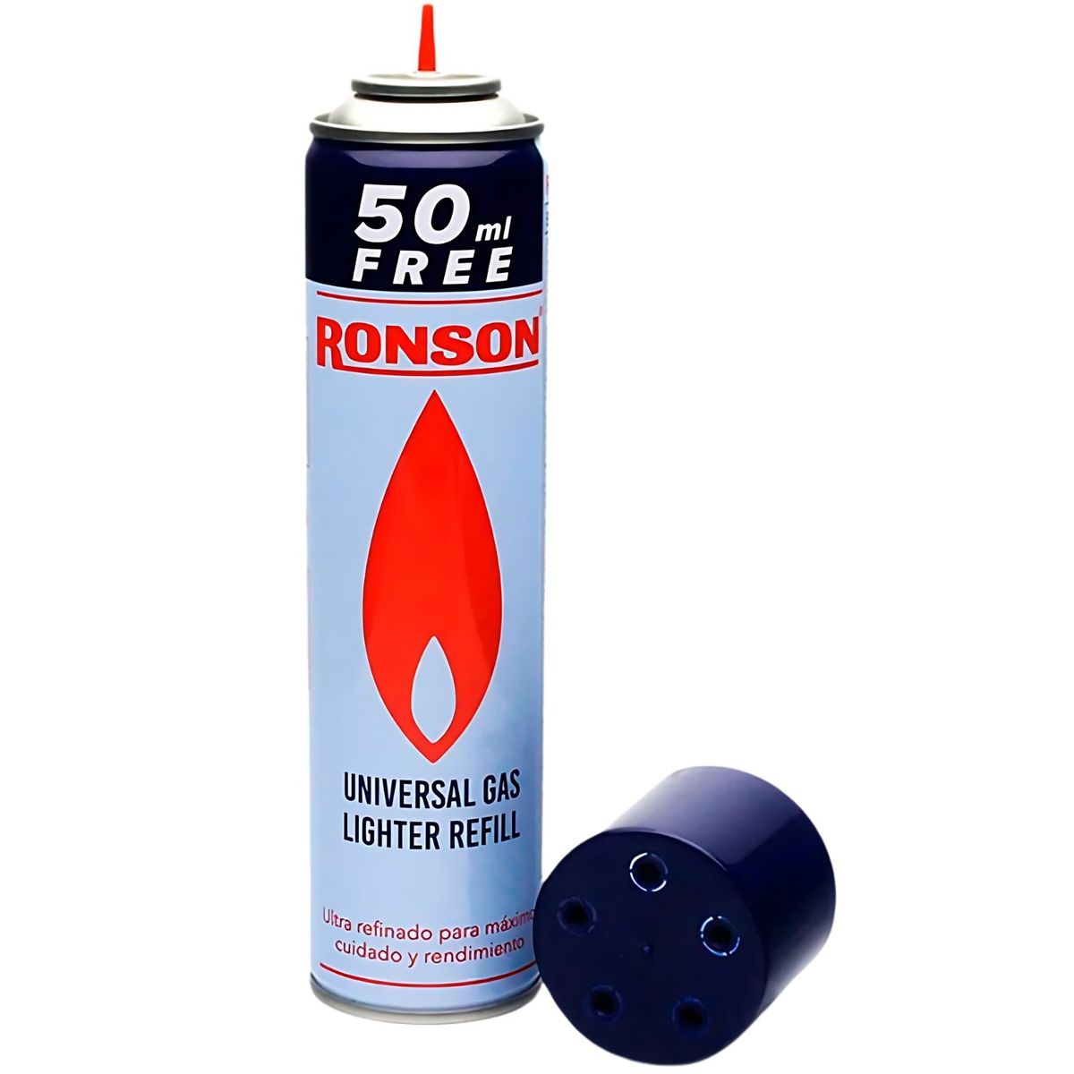 GENERICO - Gas Ronson Recarga Encendedor Soplete 300 Ml + 50ml Extra.