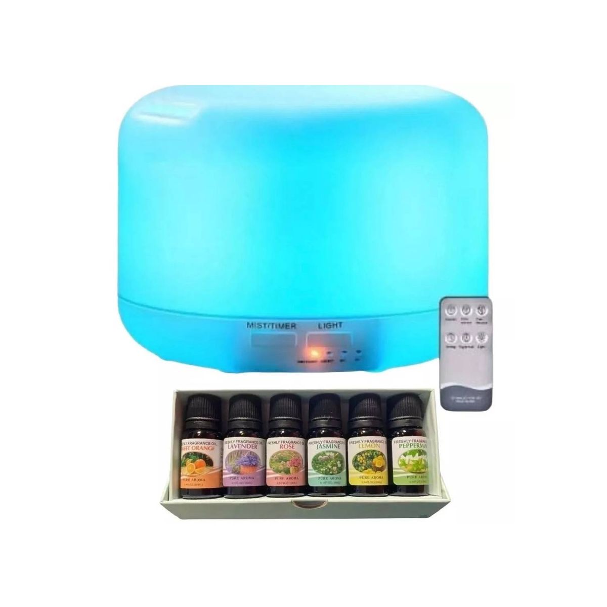 GENERICO - Humificador Purificador De Aire Lampara Led pack6 De Esencias