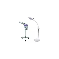 GENERICO - Lupa Con Luz Led + Vaporozono Con Panel Digital Aire Frio Calor