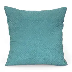 GENERICO - Pack 4 Funda Para Cojin Acolchada Velvet 43x43cm - Turquesa