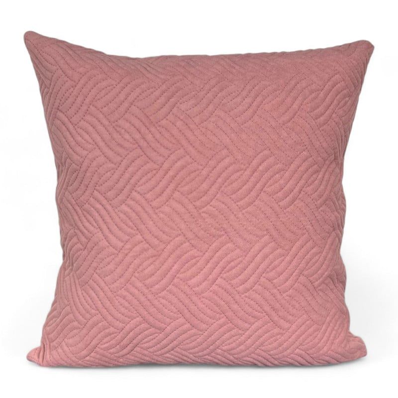 GENERICO - Pack 4 Funda Para Cojin Acolchada Velvet 43x43cm - Rosa