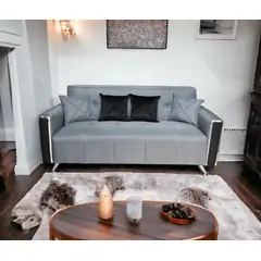 GENERICO - SOFA KAMI DE TRES CUERPOS CON SUS COJINES