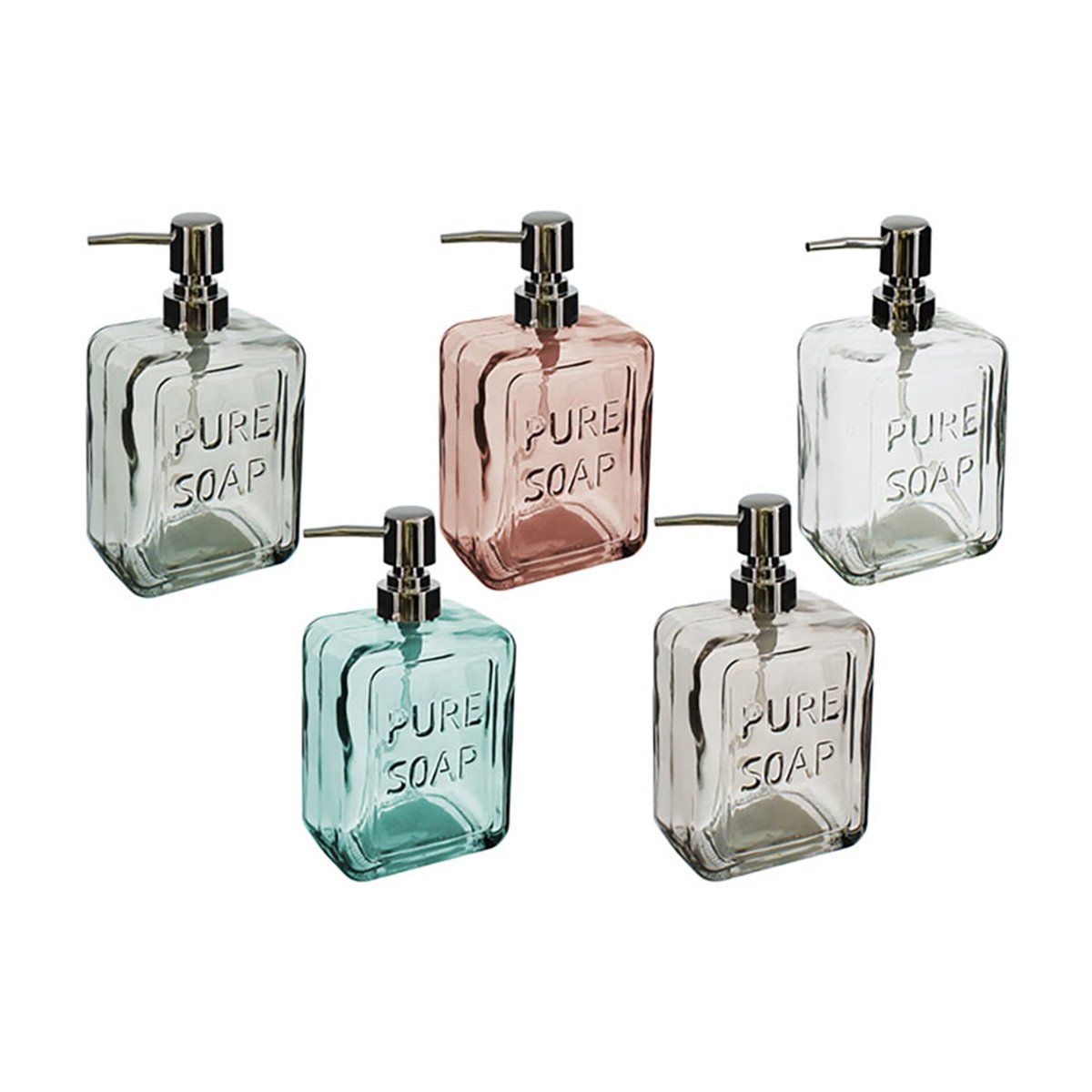 GENERICO - Dispensador de Jabón 500ml Vidrio Fresh Home