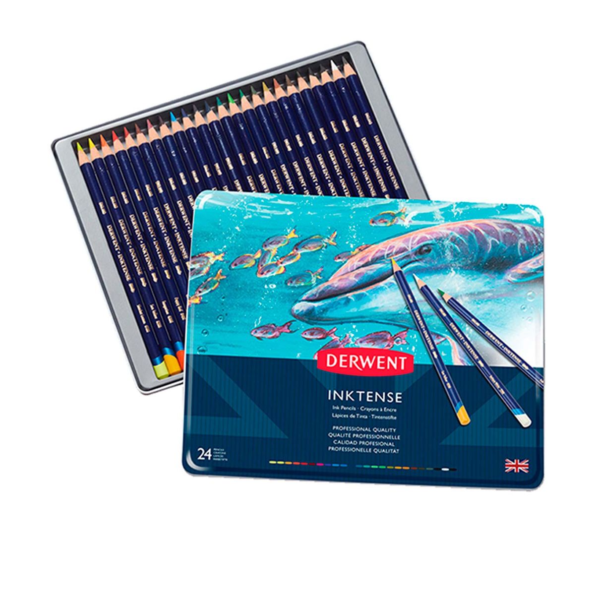 DERWENT - Lápices Acuarelables Derwent Inktense (24 colores)