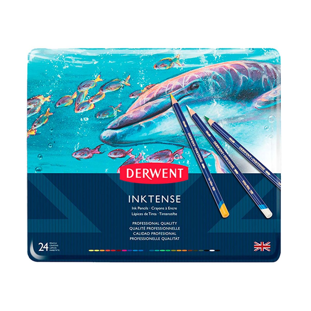 DERWENT - Lápices Acuarelables Derwent Inktense (24 colores)