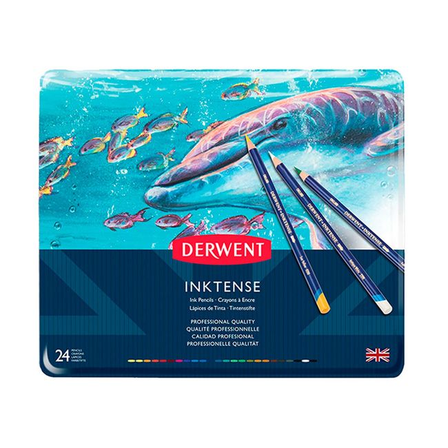 DERWENT - Lápices Acuarelables Derwent Inktense (24 colores)