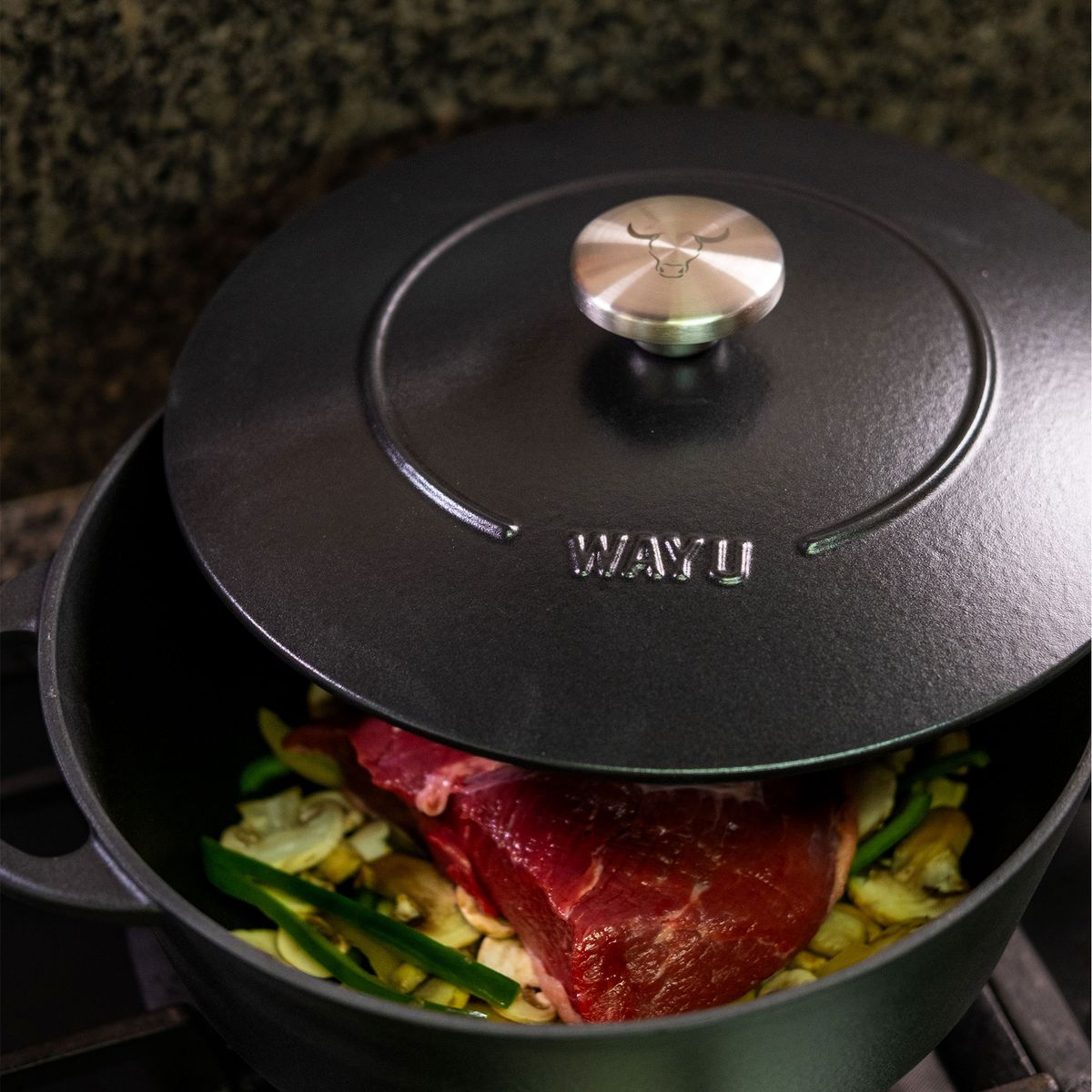 WAYU - Olla Enamel 28Cm Iron Cast Wayu