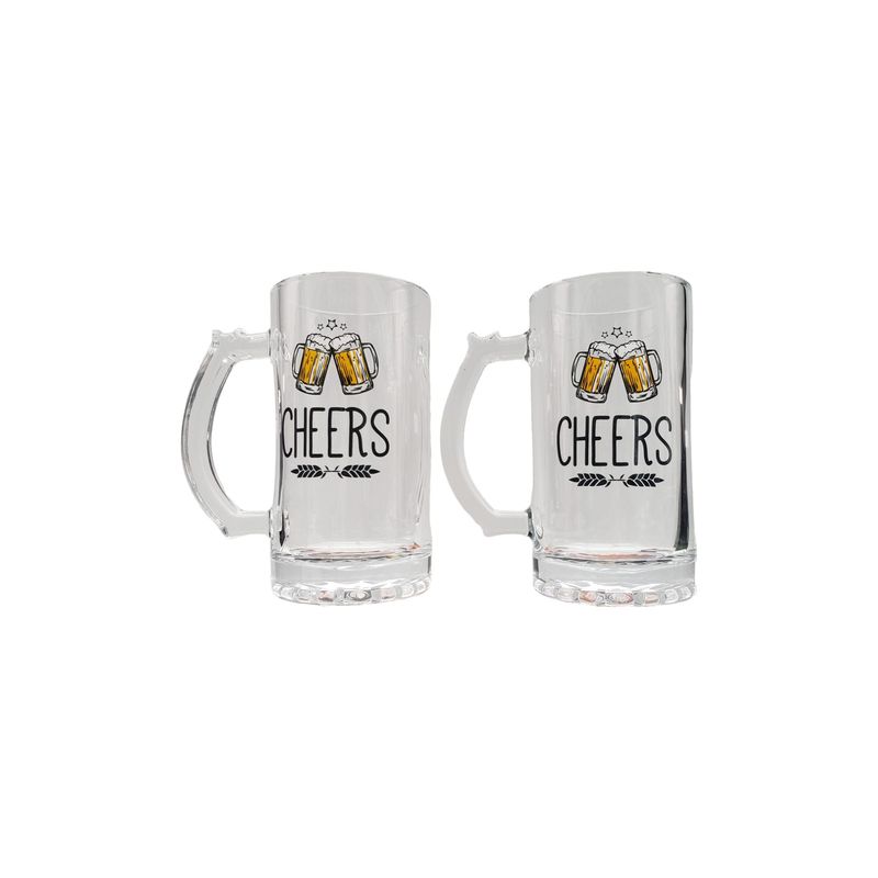 HOMEWELL - Set de Vasos Cerveceros Shop Cheers 480ml 2u HOMEWELL