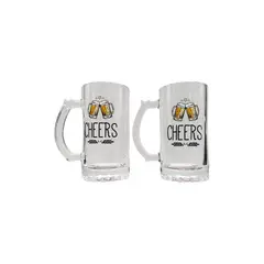 HOMEWELL - Set de Vasos Cerveceros Shop Cheers 480ml 2u