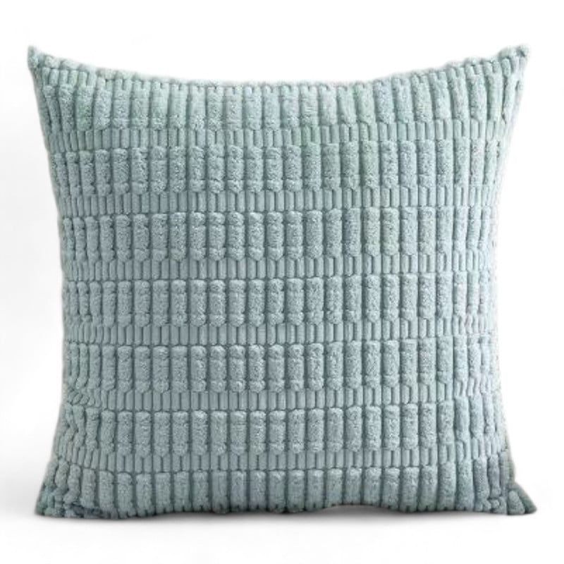GENERICO - Fundas Para Coji­n De Terciopelo Con Textura 45x45cm Crema