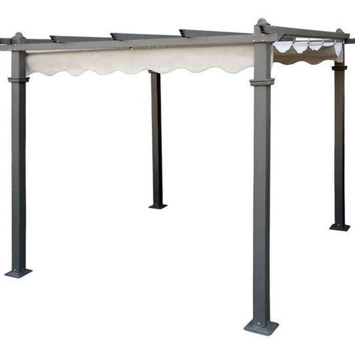 SPAZZIO - Gazebo Roma 3.00x3.00 mt crudo - Crema