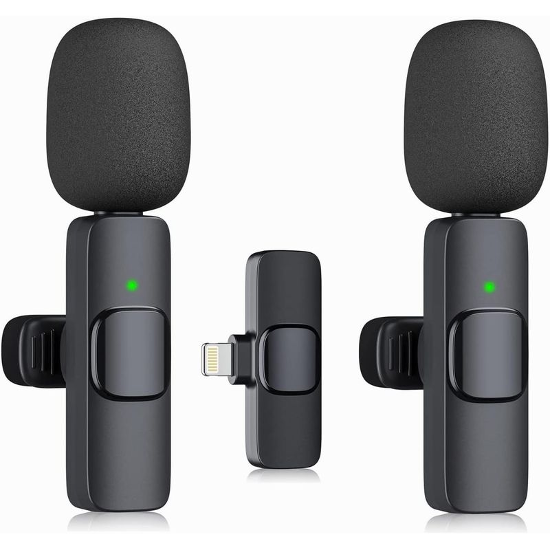 OEM - Micrófono Lavalier inalámbrico portátil para iOS 2 unidades