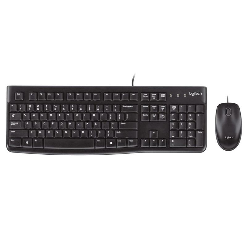 LOGITECH - Combo Teclado Mouse - Logitech MK120 - USB - Black