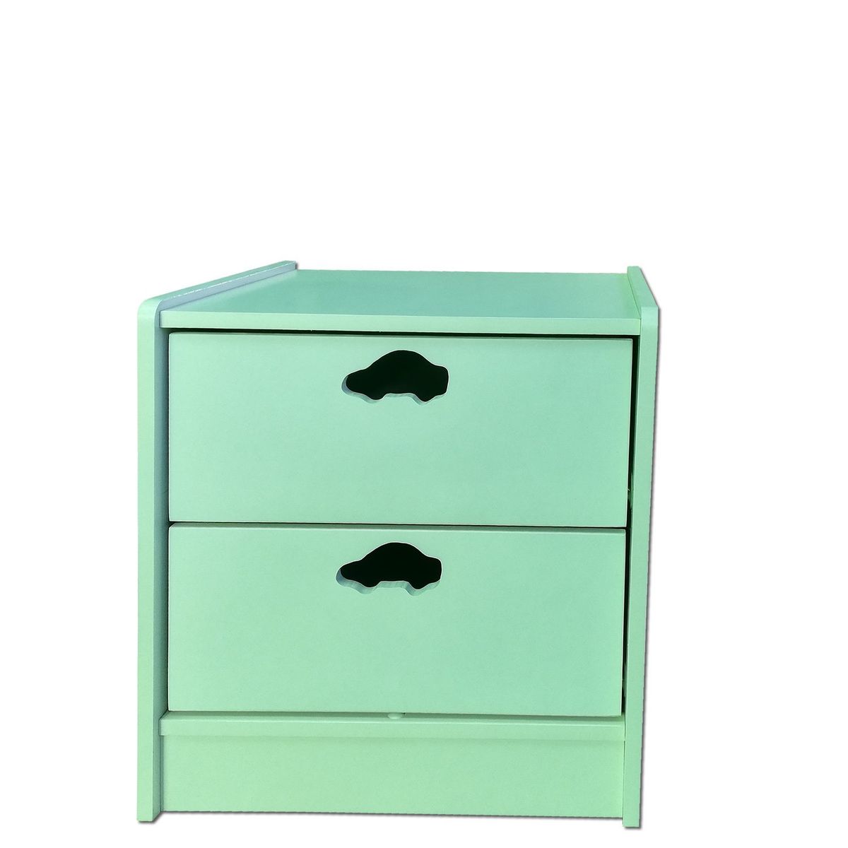 MUEBLES KIDS - Velador 2 cajones blanco auto