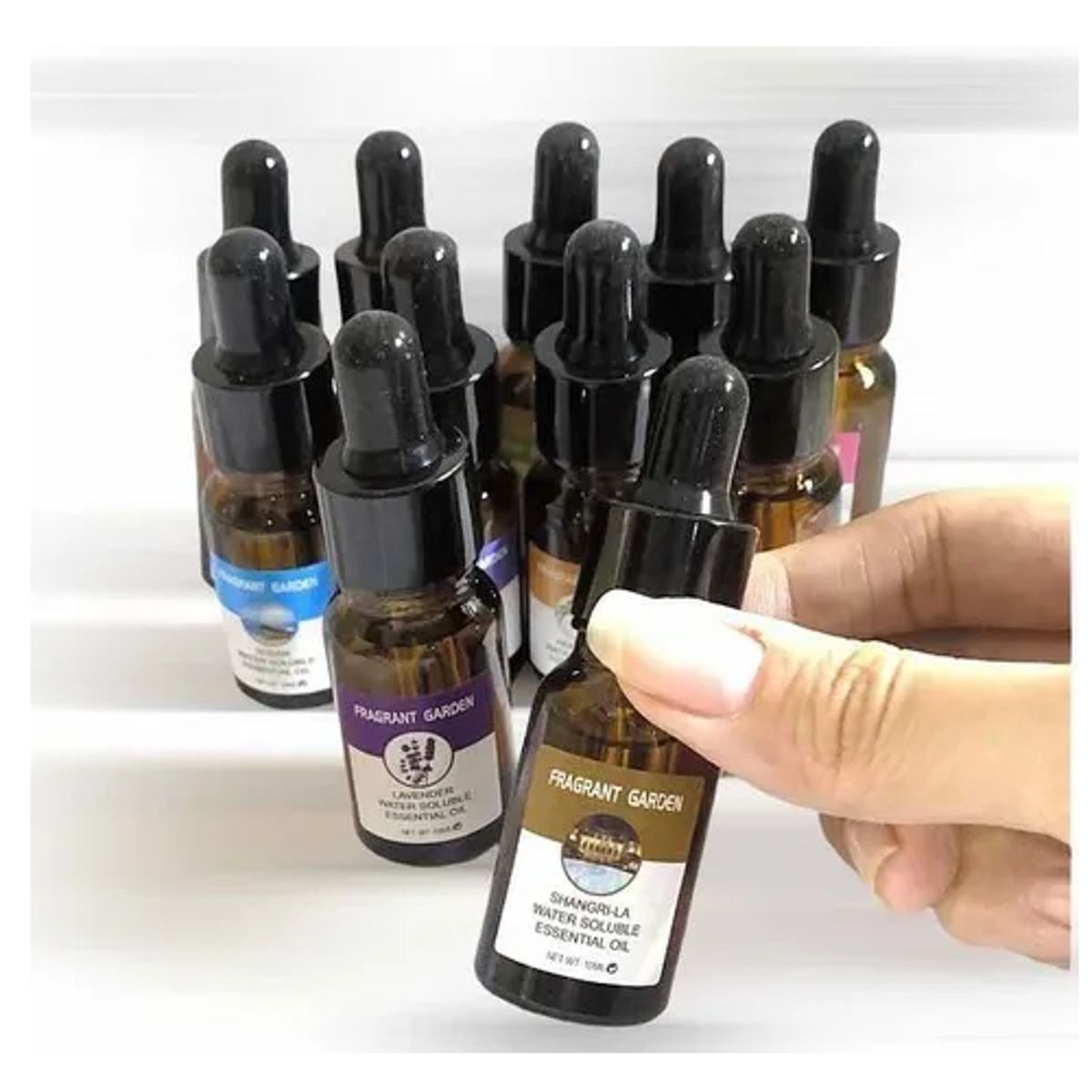GENERICO - Set De 6 Aceites Esenciales Fragrant Garden Aromas De 10ml C/U Gotero