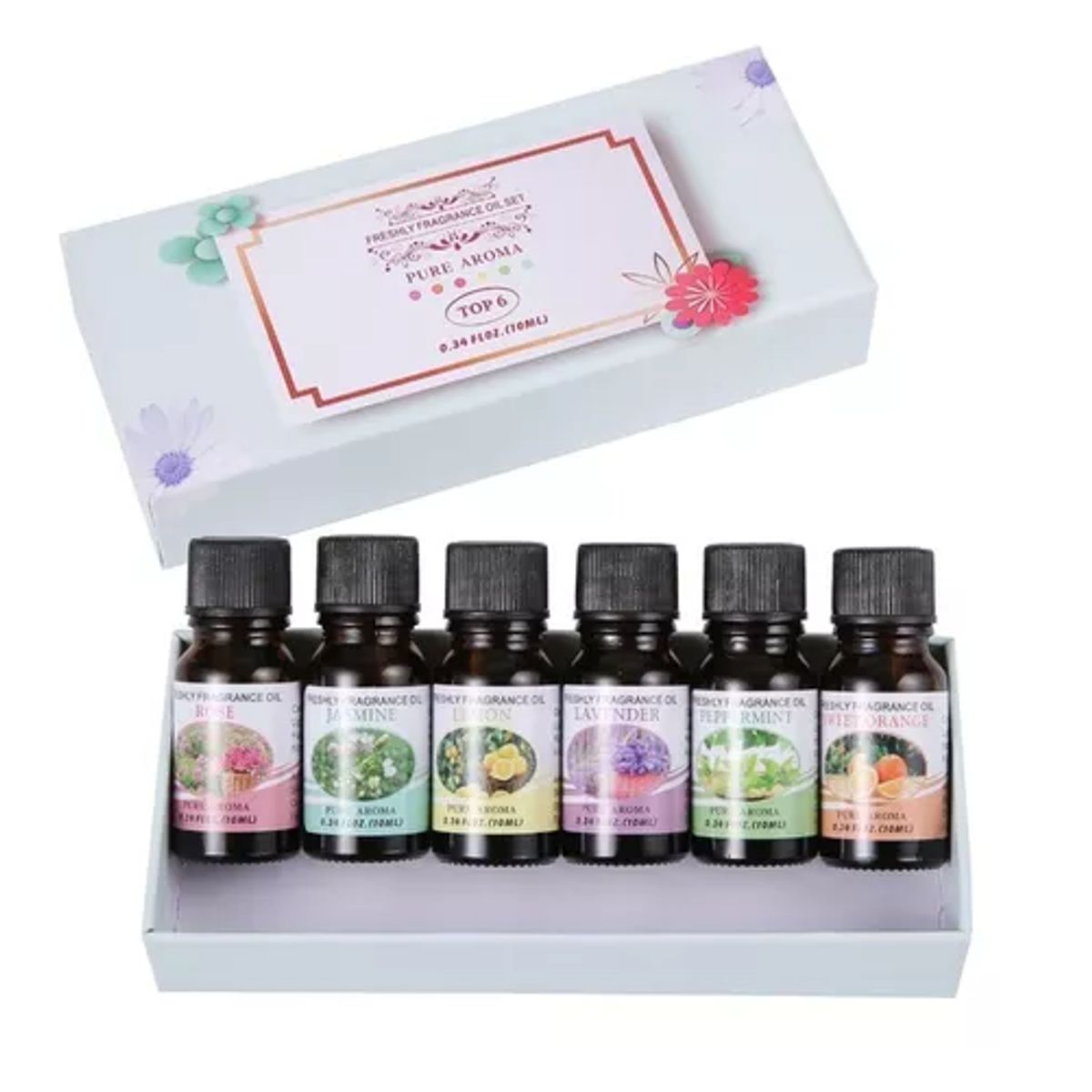 GENERICO - Set De 6 Esencias Aromáticas De 10ml Aceite Para Humidificadores