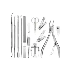 GENERICO - Kit De Podologia , Pedicura, Uñas Encarnadas Con 12 Acero
