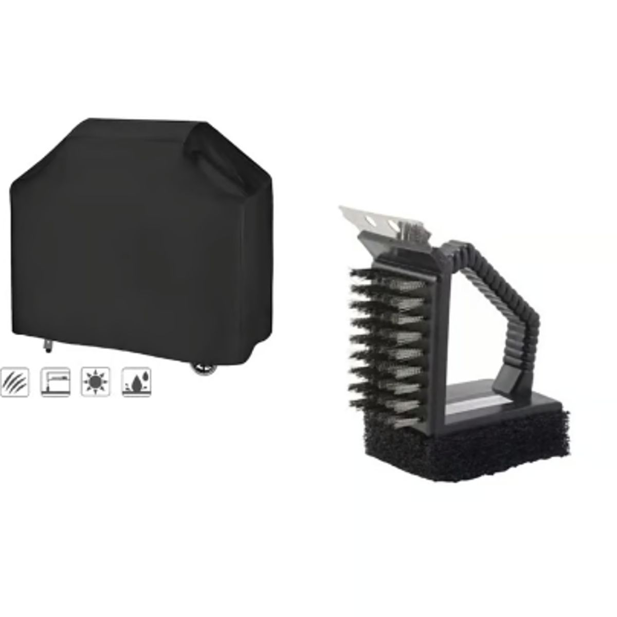 GENERICO - Cubierta Parrilla Asador  Cepillo Limpia Parrilla