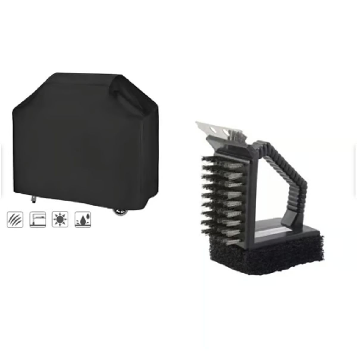 GENERICO - Cubierta Parrilla Asador  Cepillo Limpia Parrilla