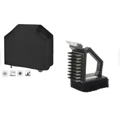 GENERICO - Cubierta Parrilla Asador Cepillo Limpia Parrilla