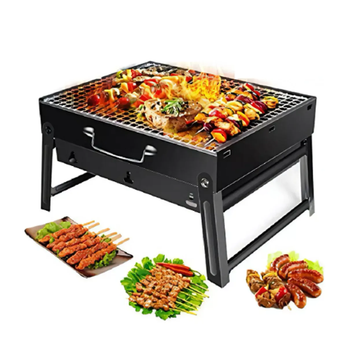 GENERICO - Mini Parrilla De Mesa Plegable Portatil Bbq Asado