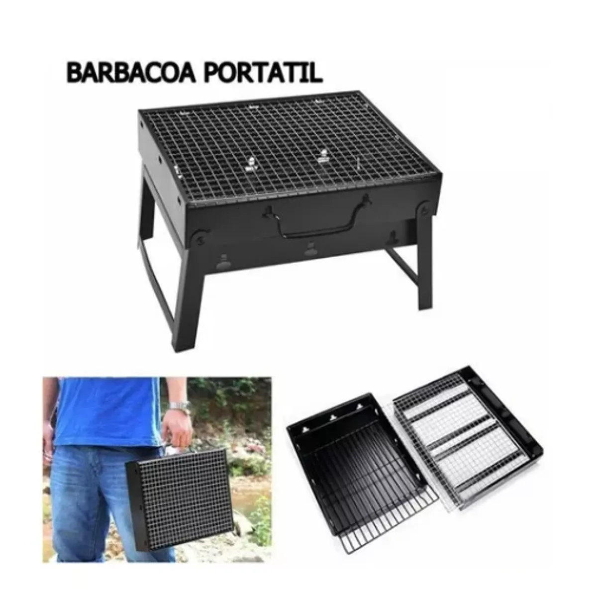 GENERICO - Mini Parrilla De Mesa Plegable Portatil Bbq Asado