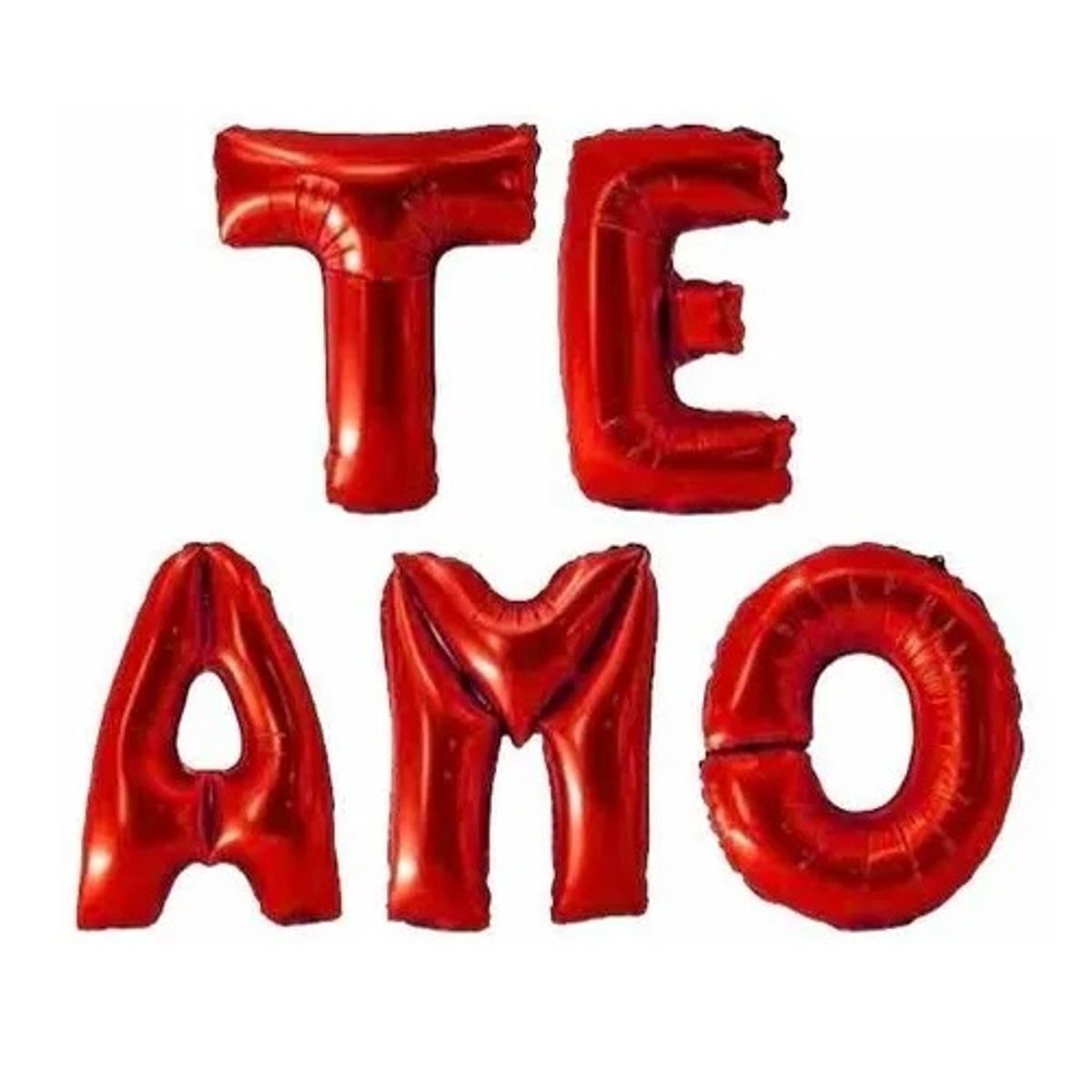 GENERICO - Set De Globos Frase Te Amo Decoración Fiesta Aniversario