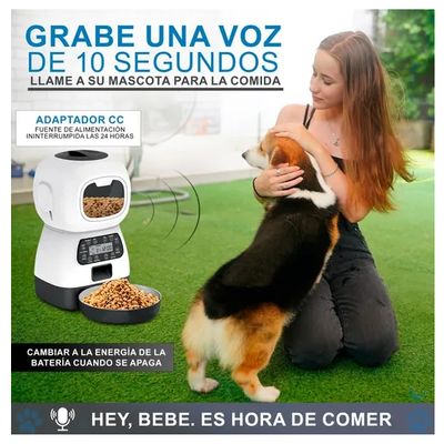 Imagen 2 del producto Pequeño Robot Dispensador De Alimentos Automático Mascotas