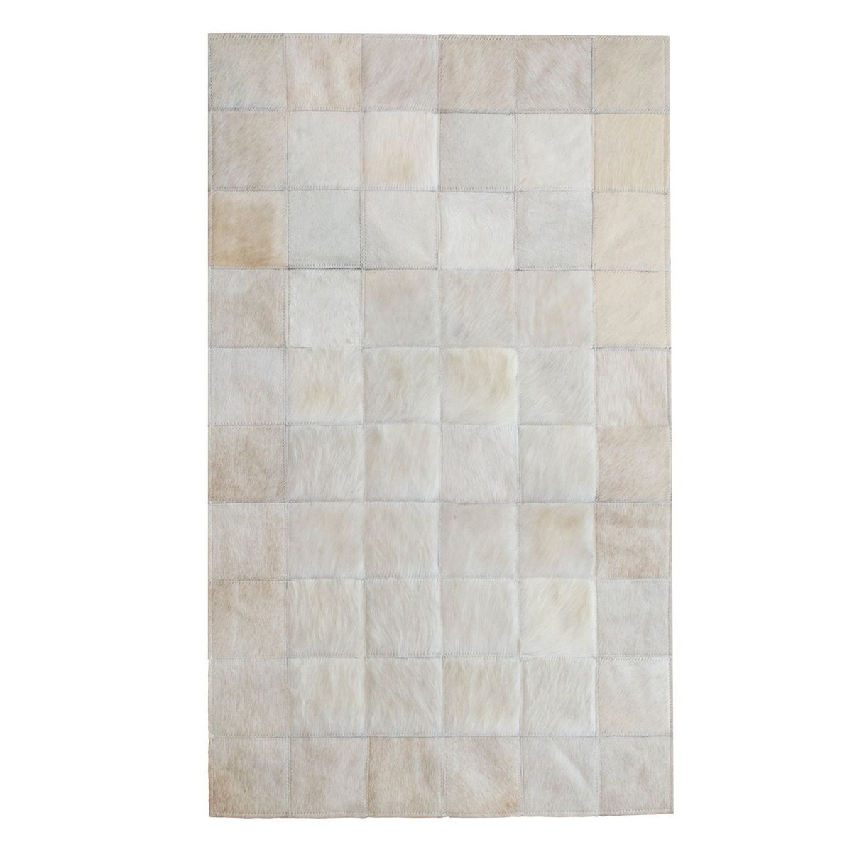 MOO HOGAR - Bajada de Cama Cuero 60 X 100Cm Diseño 10X10cm