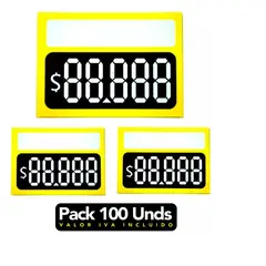 GENERICO - Pack 1000 Etiquetas Cartón Para Negocio, Etiqueta Precios.