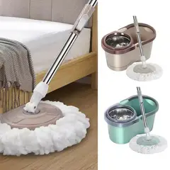 GENERICO - Mopa Trapeador Fregona Giratoria 360 Metálica