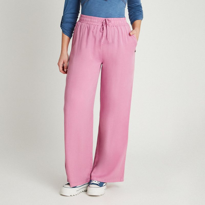 CURVI - Pantalón Lyocell Lila Palazzo CURVI