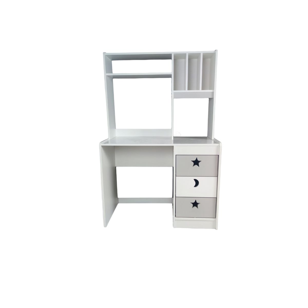 MUEBLES KIDS - escritorio con elevacion BLANCO  GRIS
