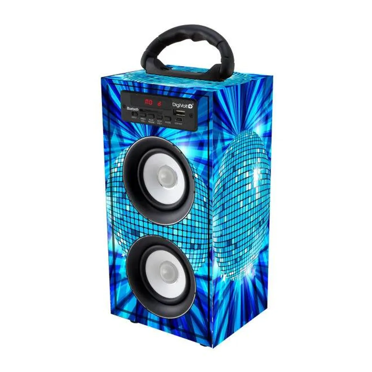 GENERICO - Parlante Portatil NEX bluetooth, usb y SD [27 x 14 x 12 cm]