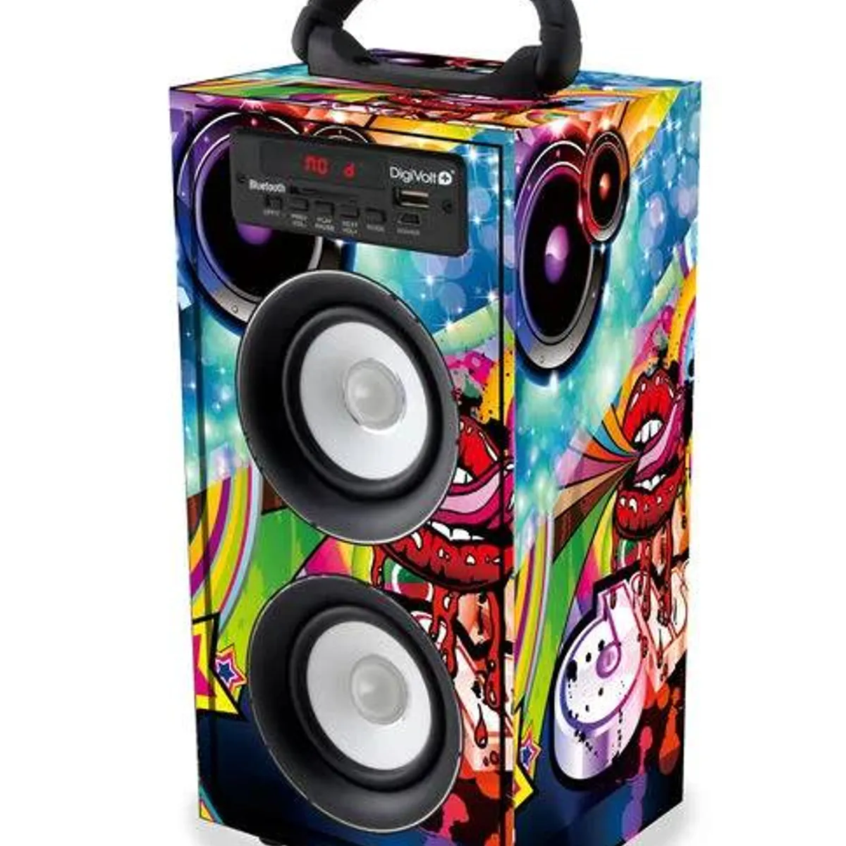 GENERICO - Parlante Portatil NEX bluetooth, usb y SD [27 x 14 x 12 cm]