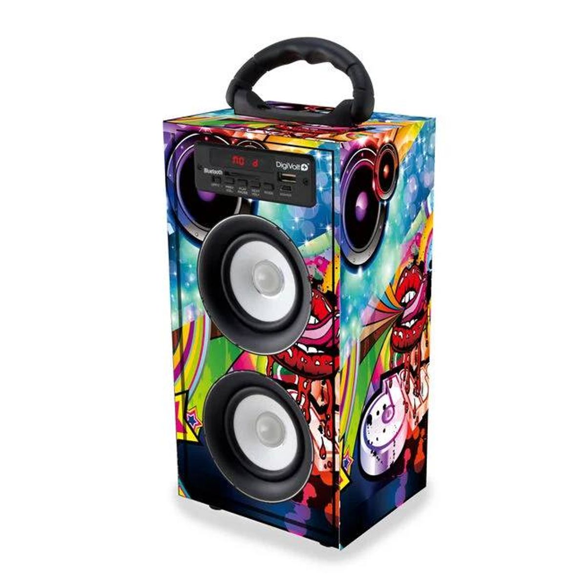 GENERICO - Parlante Portatil NEX bluetooth, usb y SD [27 x 14 x 12 cm]