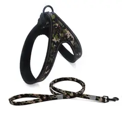 GENERICO - Arnés y Correa Reflectantes Mascota Perro Camuflaje Talla S