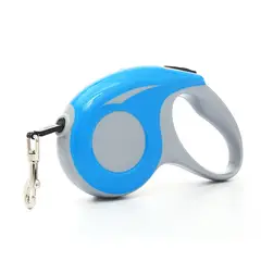 GENERICO - Correa Retráctil 5 metros Mascotas Perros Azul