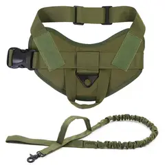 GENERICO - Arnés Táctico de Lanzamiento Verde Talla L con cuerda Perro