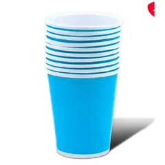 GENERICO - Vaso Carton Celeste 87*75*53 20 Unidades
