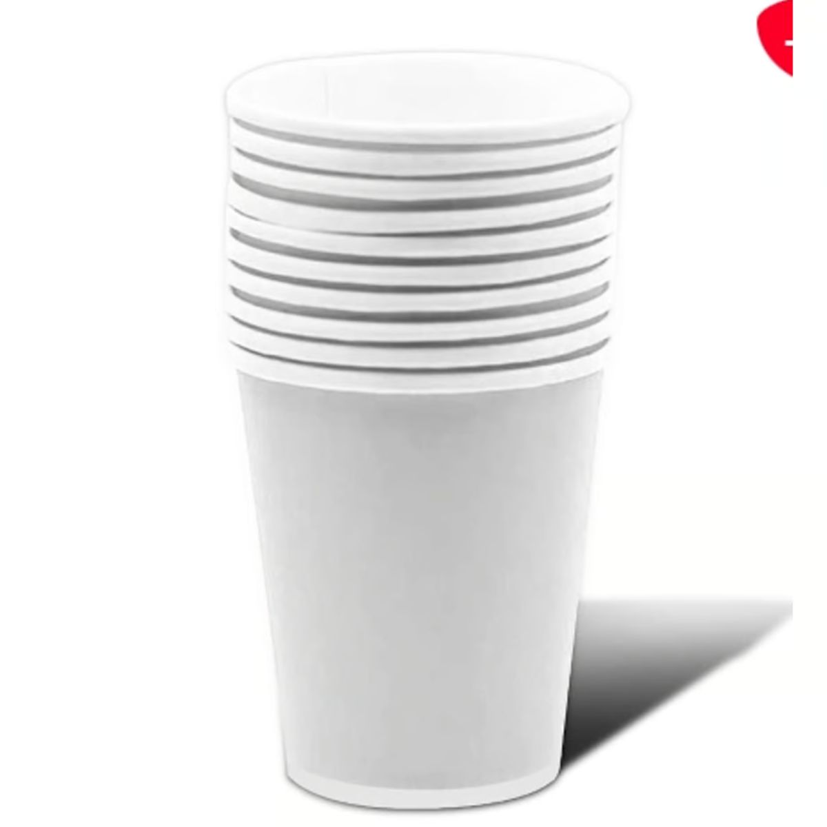 GENERICO - Vaso Carton Blanco 87*75*53 20 Unidades