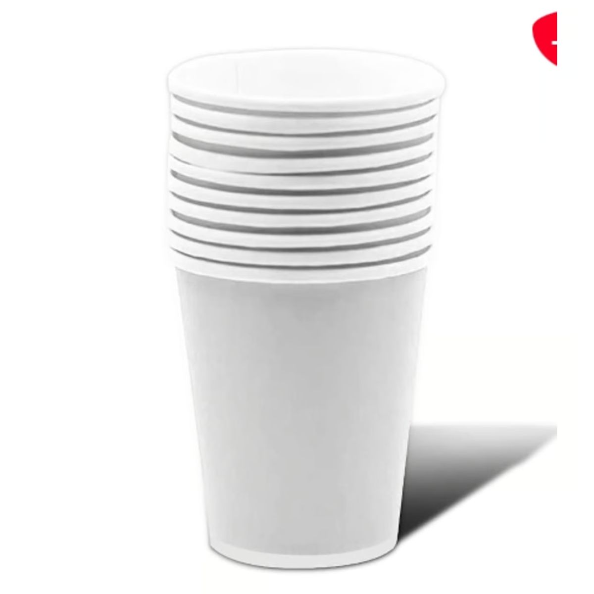 GENERICO - Vaso Carton Blanco 87*75*53 20 Unidades