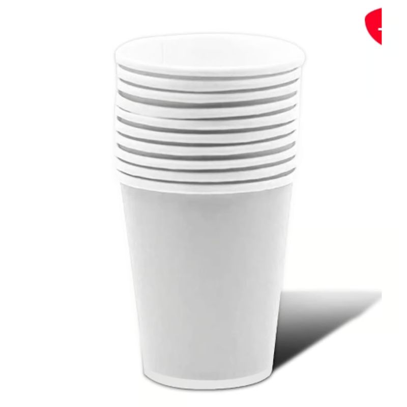 GENERICO - Vaso Carton Blanco 87*75*53 20 Unidades